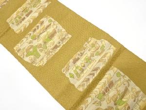 花鳥更紗模様織り出し名古屋帯